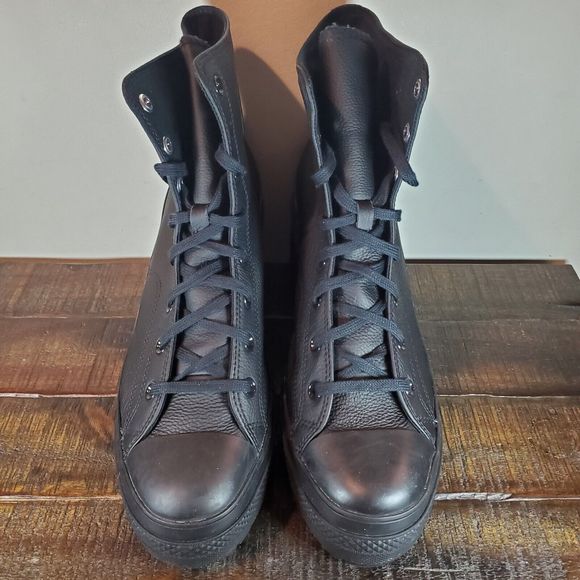 Converse Chuck 70 De Luxe Mens Size 11 Heeled Shoes Leather Black A06145C - Picture 3 of 11
